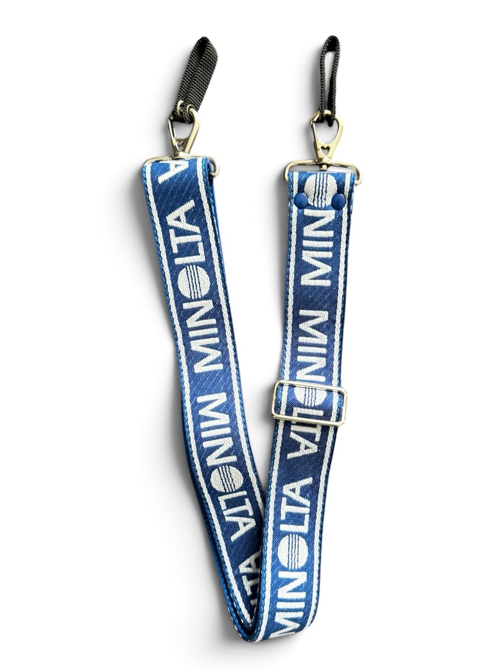 Vintage Minolta Blue and White Camera Strap— Mint Condition—Rare Retro SLR
